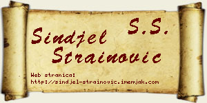 Sinđel Strainović vizit kartica